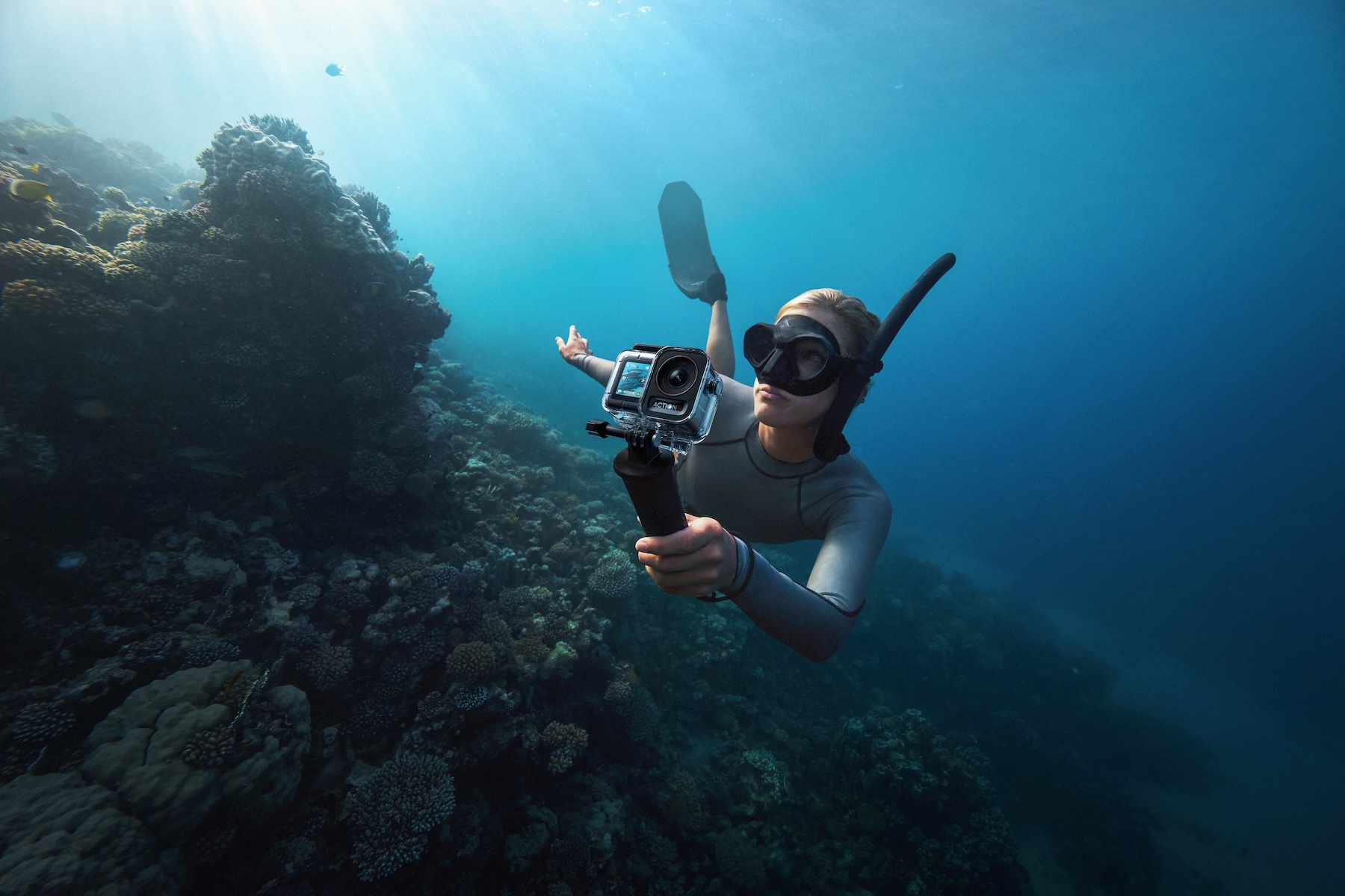 Osmo Action 5 Pro_Diving_ Waterproof Case_潜水_防水壳